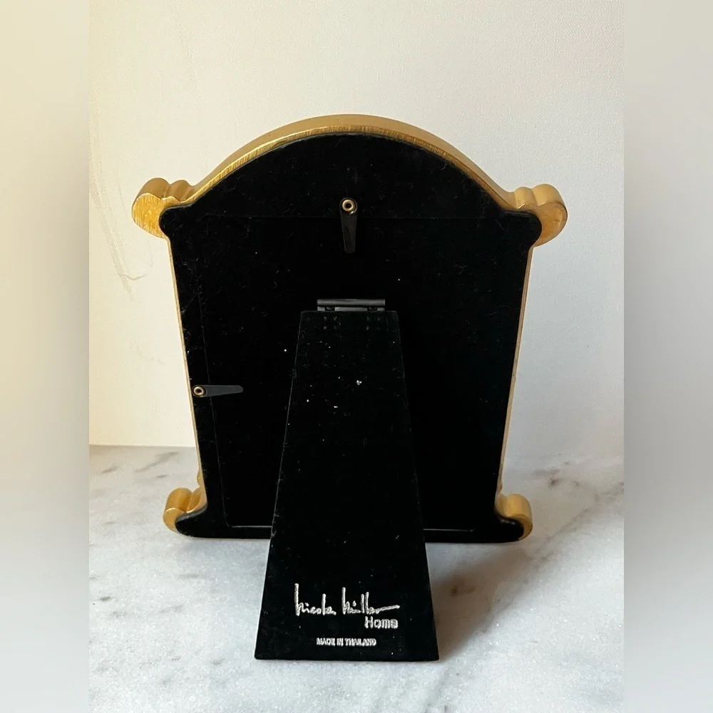 Nicole Miller Elegant Gold ornate Picture Frame for 5x7” photo